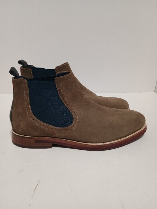 Ted Baker London Secaint Taupe Suede Chelsea Ankle Boots Men’s 9.5 US 42.5 EU main image 9